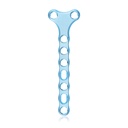 EickLoxx Small Contour 3.0, T-plate, 9-hole, system 2.7/3.5mm, light blue, 22 x 72 mm