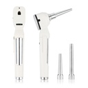 Eickemeyer POCKET diagnostic set, including veterinary ophthalmoscope and veterinary otoscope, with 3 attachments