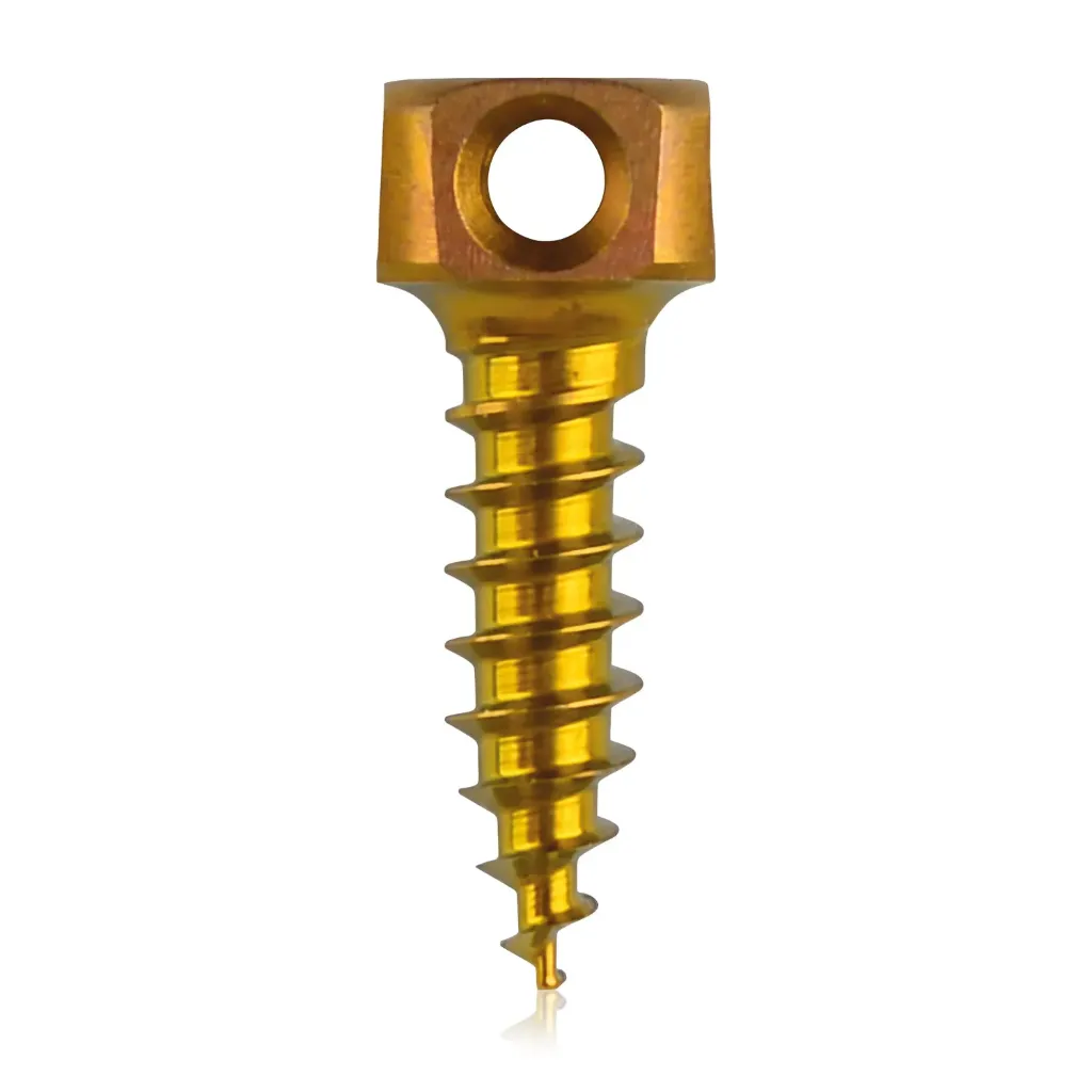 Bone anchor screw Ø2.0 x 7mm, gold 