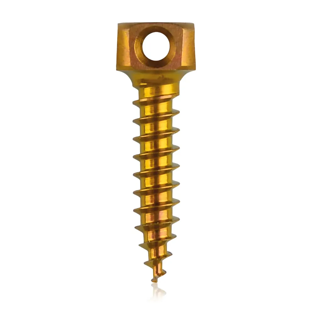 Bone anchor screw Ø2.0 x 9mm, gold 