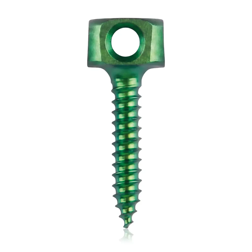 Bone anchor screw Ø1.3 x 7mm, green 