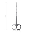 Metzenbaum dissecting scissors for left-handed users, 14.5 cm, st/st, curved