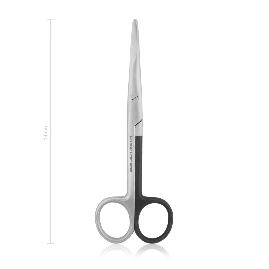 [118714L] Dissecting scissors MAYO for left-handed people, blunt/blunt, 14,5 cm, curved