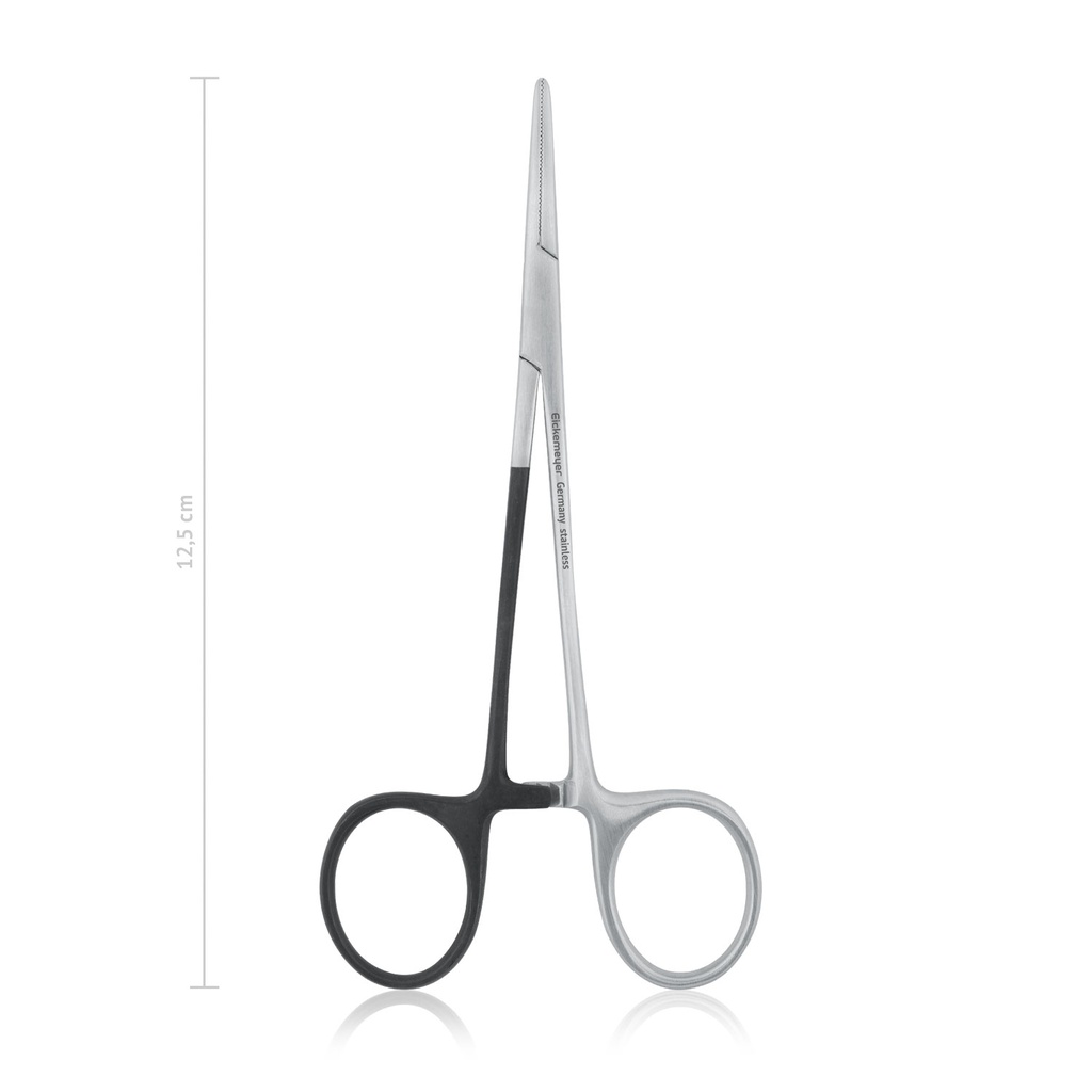 [141212L] Hemostatic forceps HALSTEAD-MOSQUITO for left-handed people, 12,5 cm, straight
