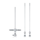Arthroscopy shaft, L = 17.4 cm, for endoscopes Ø = 2.7 mm, with 2 irrigation taps, with 2 obturators