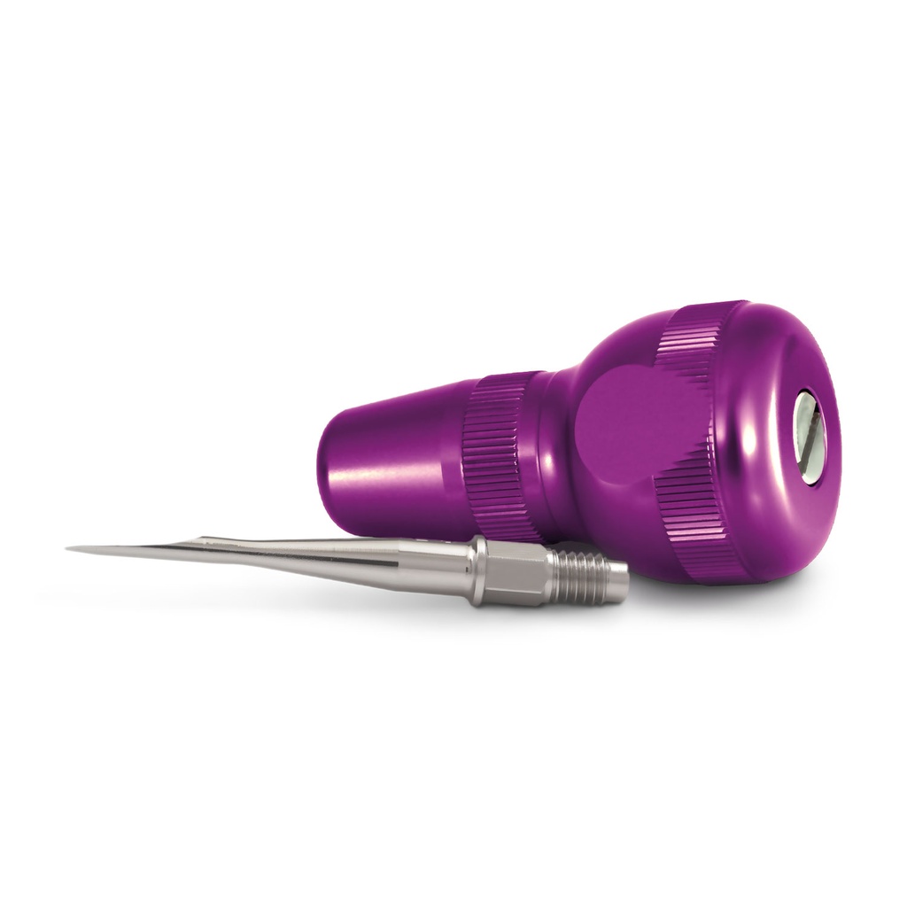 Dentanomic Equine Handle, long, > glove size 7.5, purple