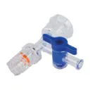 Flushing/irrigation adapter for working channels with Luer-Lock