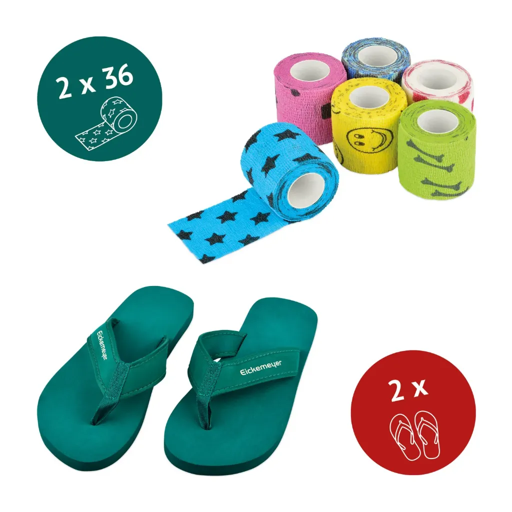 Special Offer: 2 x EICKWRAP FUN + One Pair of Flip-Flops Each for Him and Her