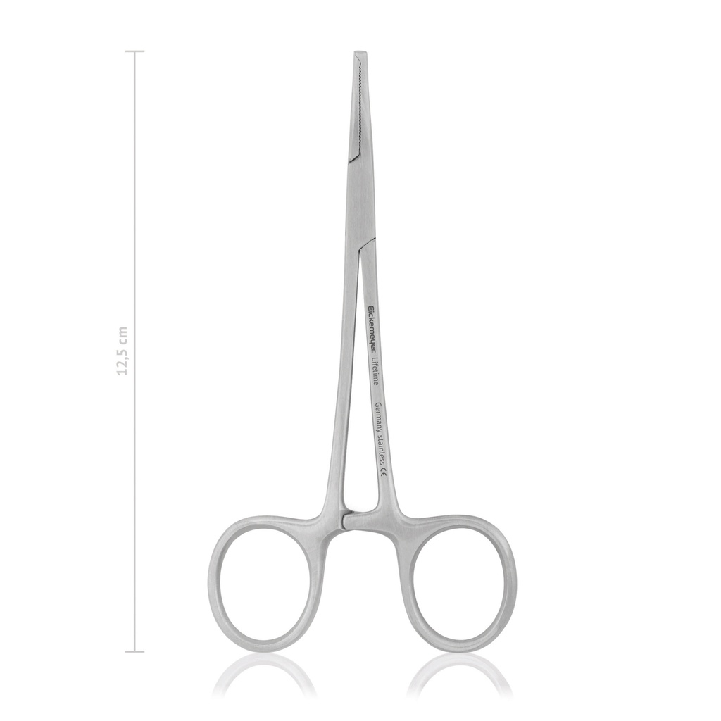 [141512] Hemostatic forceps HALSTEAD-MOSQUITO, 1x2 teeth, 12,5 cm, curved