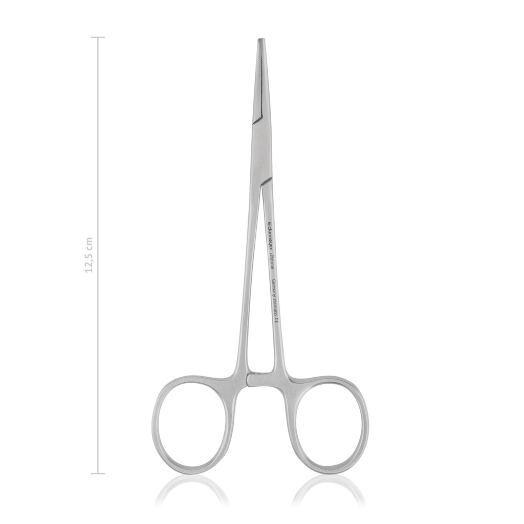 [141412] Hemostatic forceps HALSTEAD-MOSQUITO, 1x2 teeth, 12,5 cm, straight