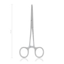 Hemostatic forceps KOCHER-OCHSNER, 1x2 teeth, 14 cm, curved