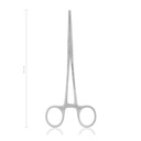Hemostatic forceps KOCHER-OCHSNER, 1x2 teeth, 16 cm, curved