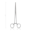 Hemostatic forceps KOCHER-OCHSNER, 1x2 teeth, 18 cm, straight