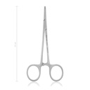 Haemostatic forceps Mosquito, 1x2 teeth, 12 cm, curved 