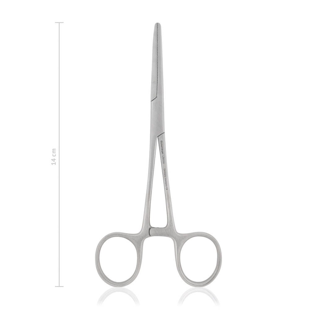 Hemostatic forceps PEAN, 14 cm, curved