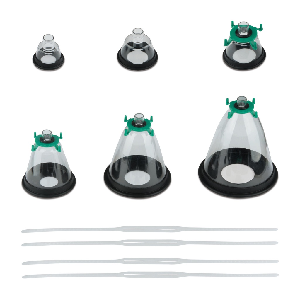 Set of 6 anaesthesia masks cat/dog including all 6 sizes 