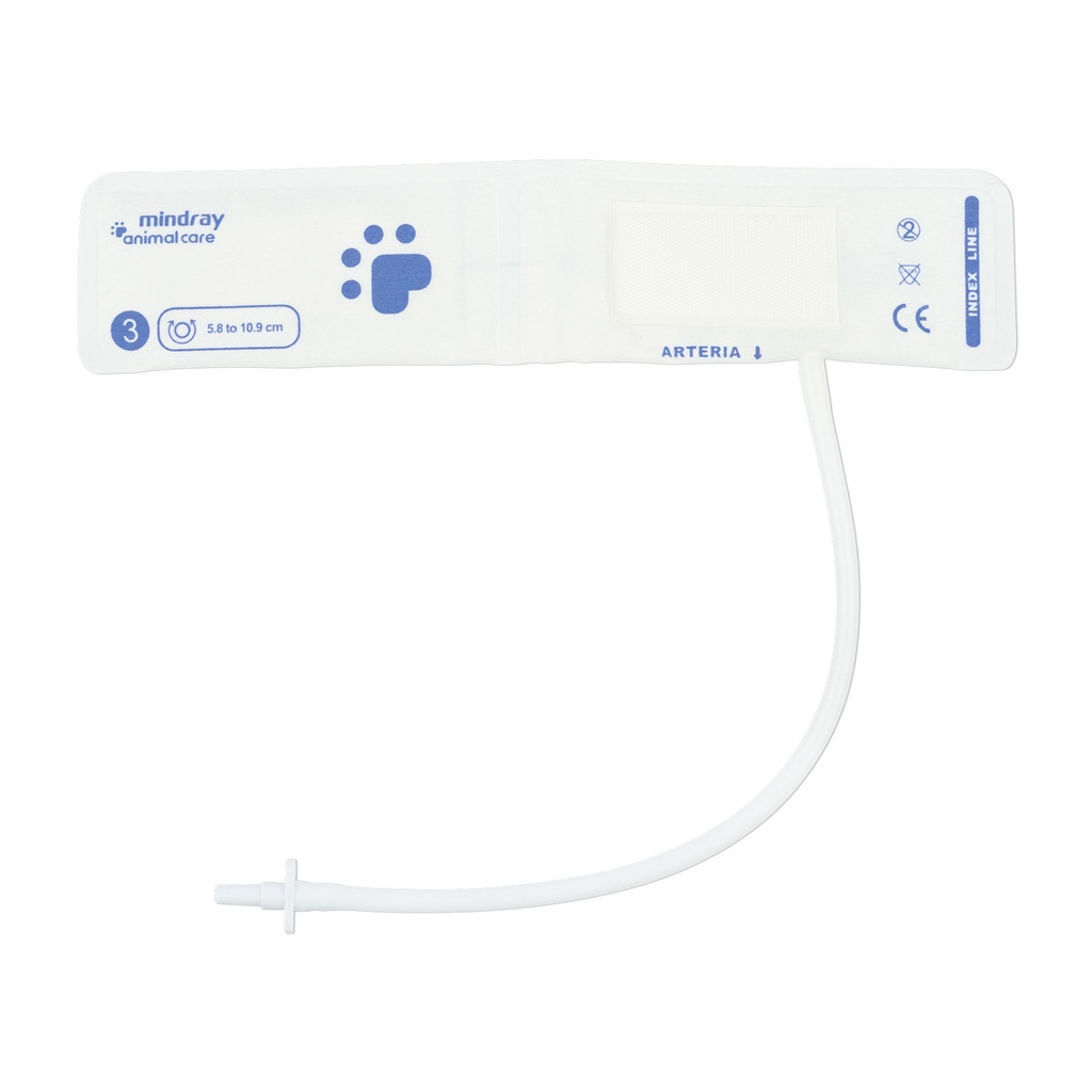 Blood pressure cuff, size 3: 6 - 11 cm, for all LifeVet and Mindray monitors