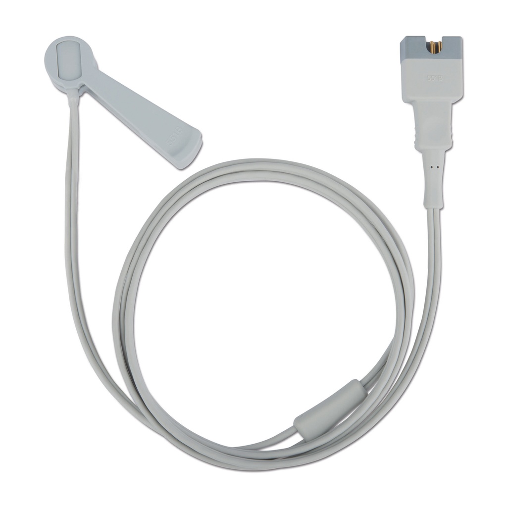 Clip sensor SpO2 including two sensor clips (small and large) for attachment to a suitable position. Suitable for the LifeVet® models 8M (321900), 8C (321901), 10M (321915), 10C (321920), 10 C+ (321921), 12M (321910), ePM12M Vet (321930, 321940)