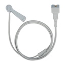 Clip sensor SpO2 including two sensor clips (small and large) for attachment to a suitable position. Suitable for the LifeVet® models 8M (321900), 8C (321901), 10M (321915), 10C (321920), 10 C+ (321921), 12M (321910), ePM12M Vet (321930, 321940)
