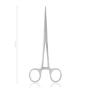 Intestinal forceps DOYEN, serrated, 16,5 cm, curved