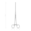 Intestinal forceps MAYO-ROBSON, longitudinal serrations, 24 cm, straight