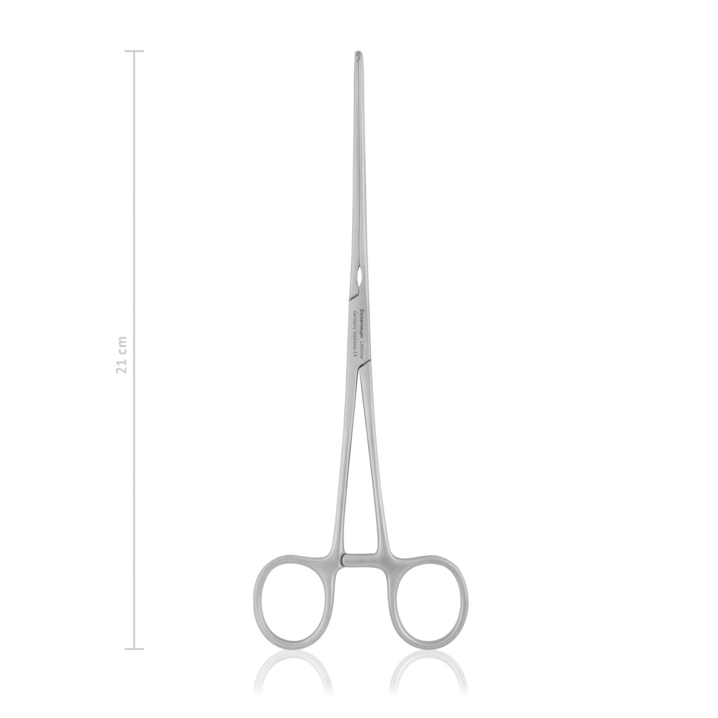 [144721] Intestinal forceps MAYO-ROBSON, longitudinal serrations, 21 cm, curved