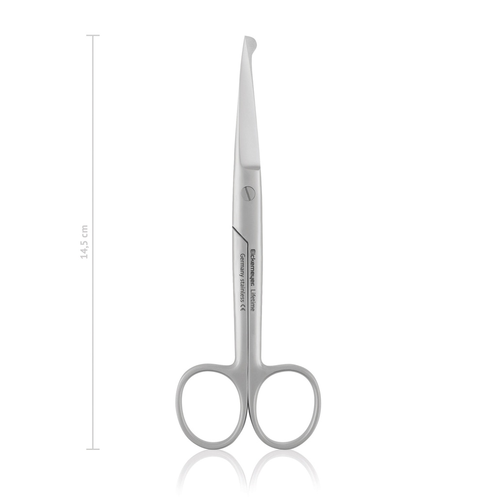 Intestinal scissors with button, 14,5 cm, straight