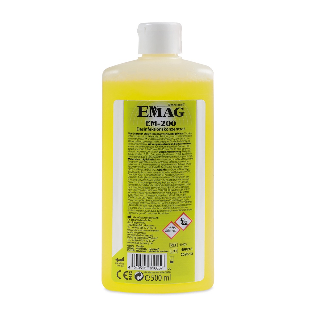 Disinfectant concentrate for ultrasonic cleaners 500 ml