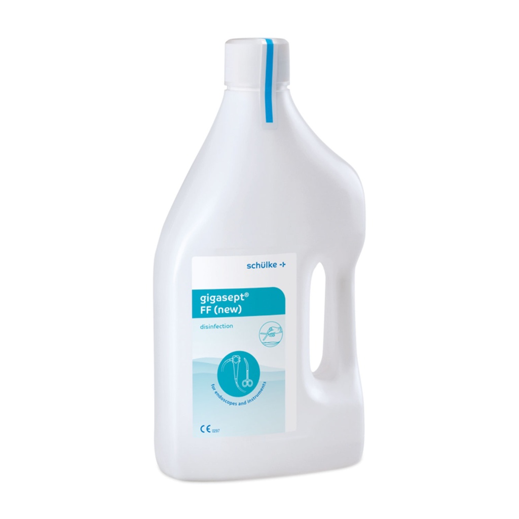 Disinfectant solutions Gigasept FF, 2000 ml, 5% solution max. 15 min., for videoendoscopes