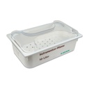 Endoscopy and Instrument Tray, with lid and basket, 10l, 150 x 325 x 530mm