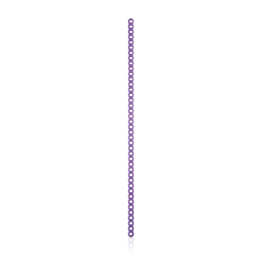 [185519] EickLoxx bone plate 41 - hole 225 x 6.5 x 2.4  system 1.7/2.3 titanium magenta