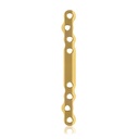 EickLoxx S-Type bone plate 8 hole,  100 x 11 x 4.5mm, titanium, gold 