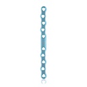 EickLoxx S-Type bone plate 10 hole,  108 x 8 x 3.2mm, titanium, light blue 