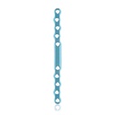 EickLoxx S-Type bone plate 10 hole,  118 x 8 x 3.2mm, titanium, light blue 