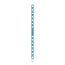 EickLoxx S-Type bone plate 14 hole, 158 x 8 x 3.2mm, titanium, light blue 