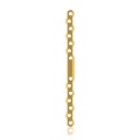 EickLoxx S-type bone plate 14-hole, 160 x 11 x 4.5mm. Titanium, gold