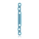 EickLoxx S-Type bone plate 6 hole, 78 x 8 x 3.2mm, titanium, light blue 