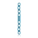 EickLoxx S-Type bone plate 8 hole,  88 x 8 x 3.2mm, titanium, lightblue 