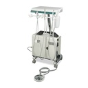 Mobile dental unit Profident complete with low-speed handpiece, high-speed contra-angle handpiece, air/water system, including compressor.