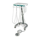PROFIDENT PLUS mobile dental unit complete with low speed handpiece, high speed contra-angle handpiece, air/water