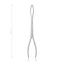 Delivery forceps for dogs, NIEMAND, 28 cm
