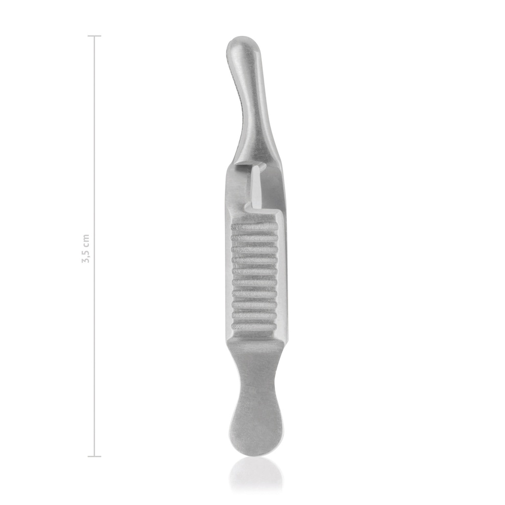 Bulldog clamp DIEFFENBACH, 3,5 cm, curved