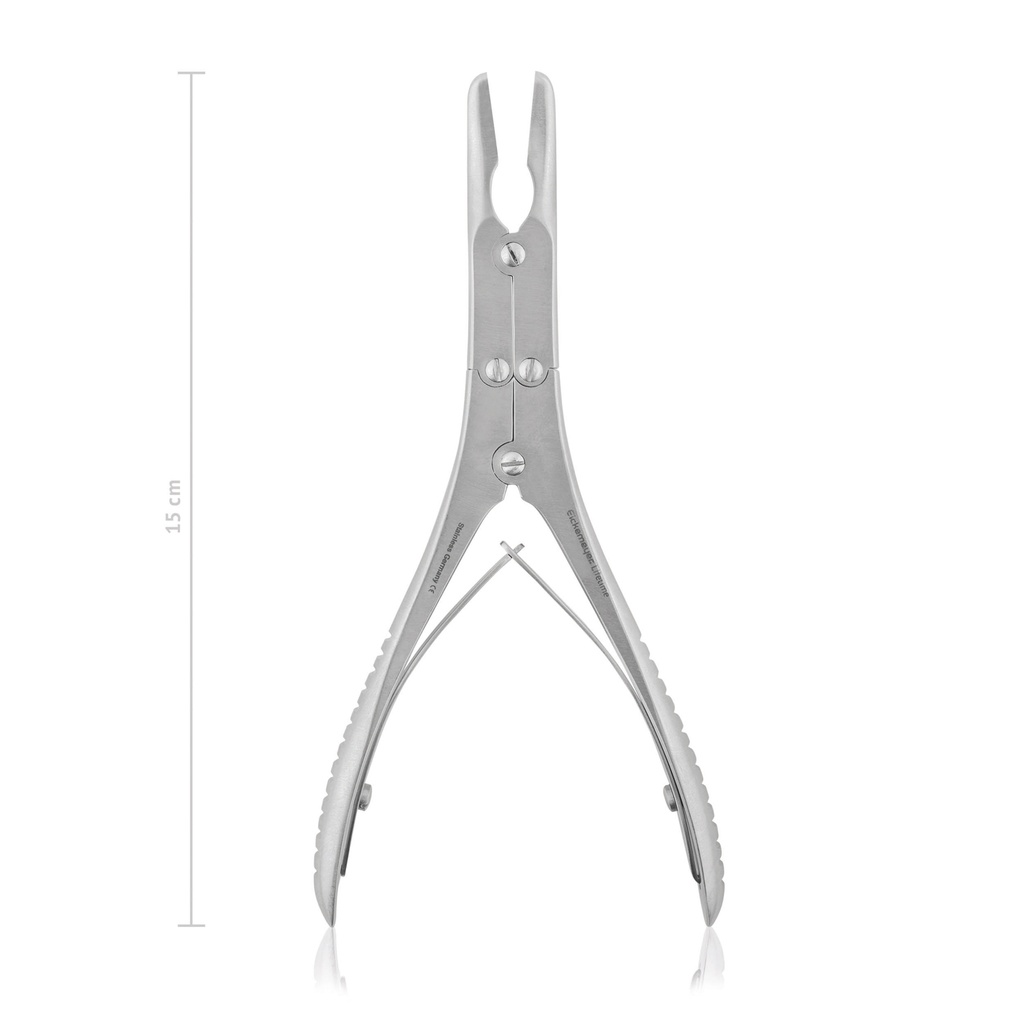 [184215] Bone rongeur Böhler, straight, double action, 15 cm, 6" 