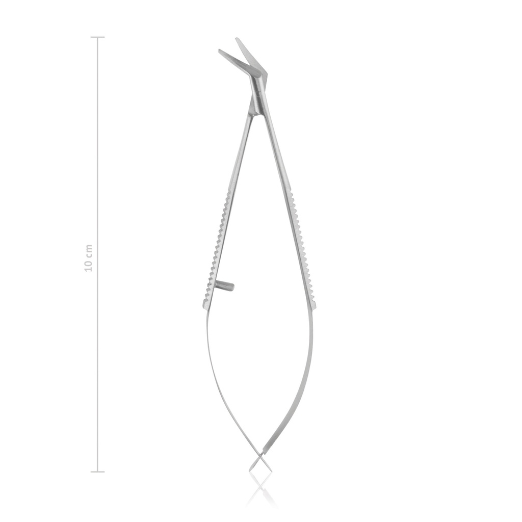 Cornea scissors Castroviejo, left, curved, 10 cm 