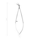 Cornea scissors Castroviejo, left, curved, 10 cm 