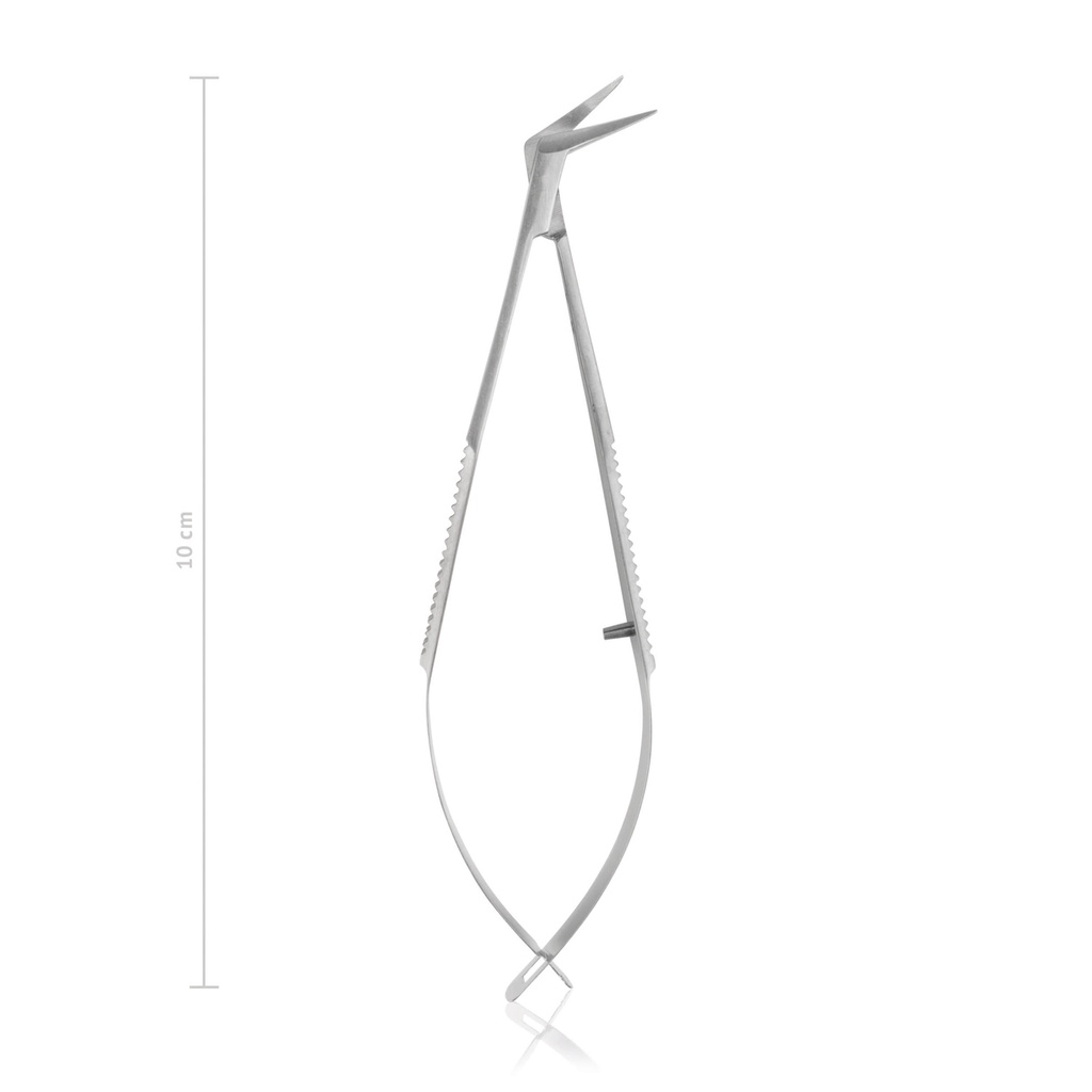 Cornea scissors Castroviejo, right, curved, 10 cm 