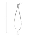Cornea scissors Castroviejo, right, curved, 10 cm 