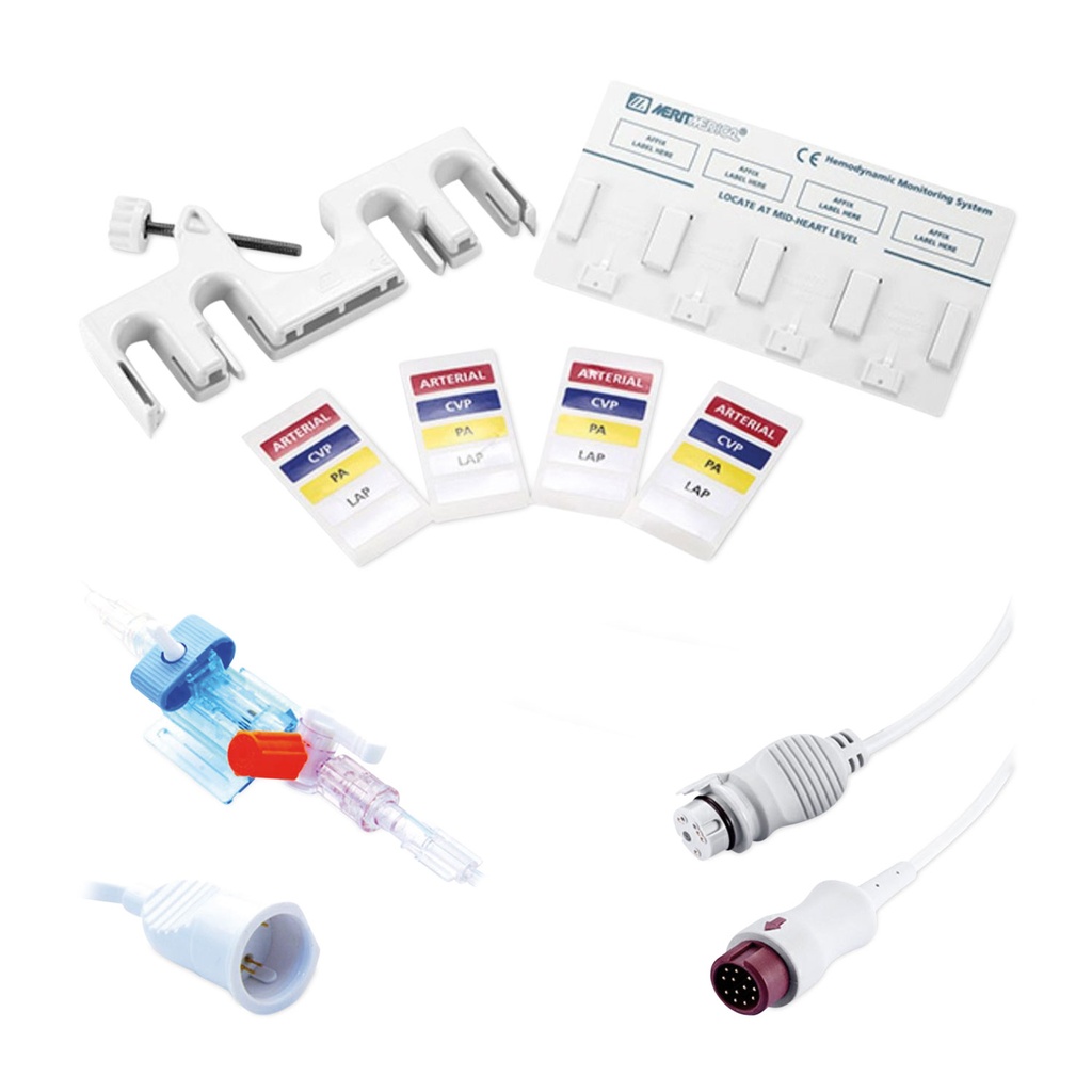 [321908] Invasive blood pressure measurement - IBP sensor kit, disposable, 5 pieces, incl. holder