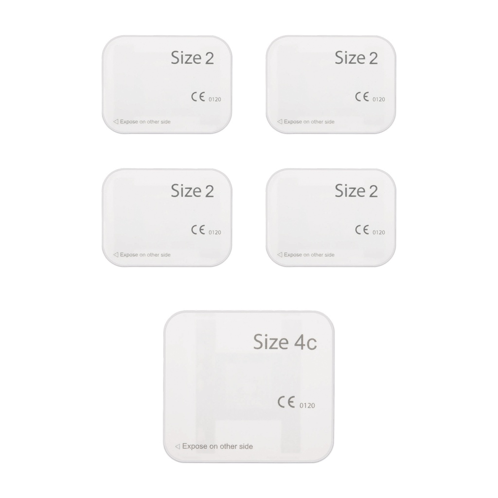 [70803101] Imaging Plate Starter Kit - Veterinary Contains: 4 x IP size 2 + 1 x IP size 4c 