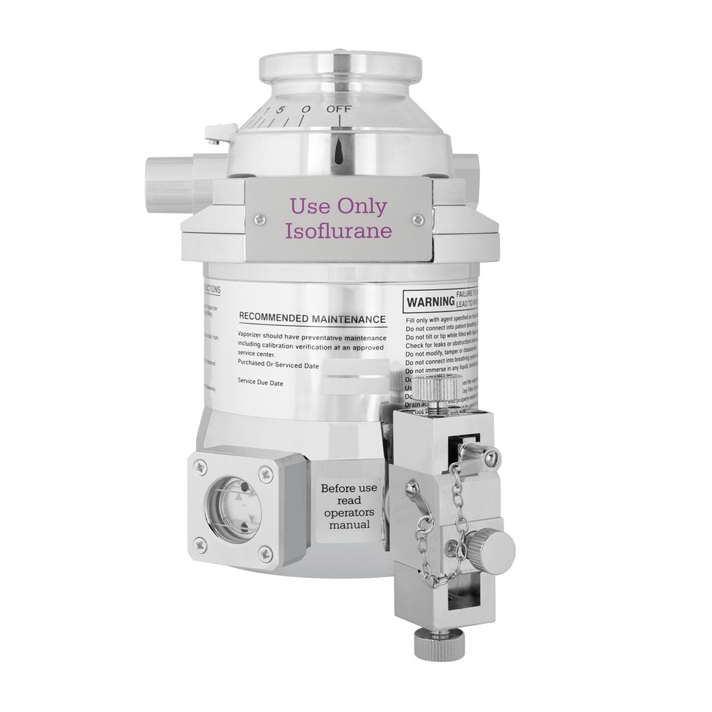 EICKEMEYER® Isoflurane vaporizer TEC 3 with cage mount connection, w/o key filler